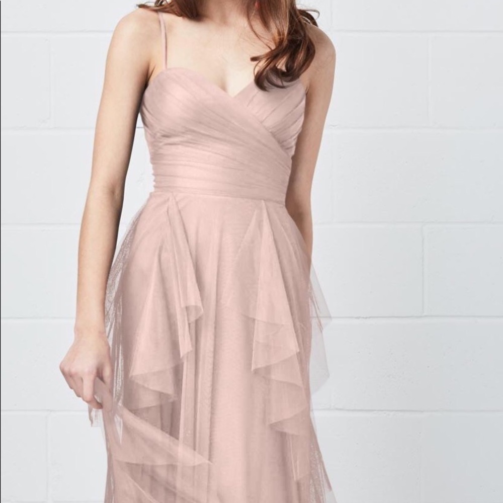 Waters blush tulle bridesmaids or prom fairytale dress